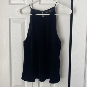 Black Velvet halter top